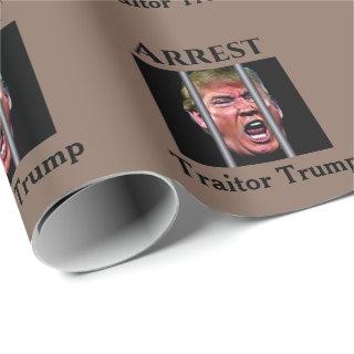 Screaming Whining Trump Head Behind Prison Bars