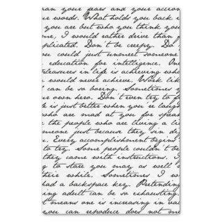 Script Handwriting Tissue Paper