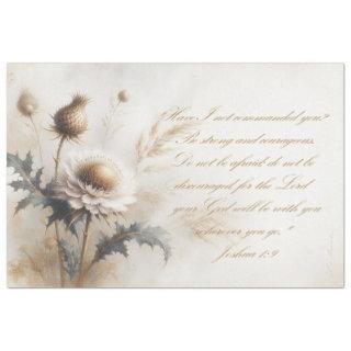 Scripture Promises Josh 1:9  Decoupage  Tissue Paper