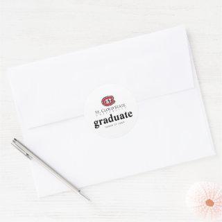 SCSU Athletic C-Logo | Classic Serif Text Classic Round Sticker