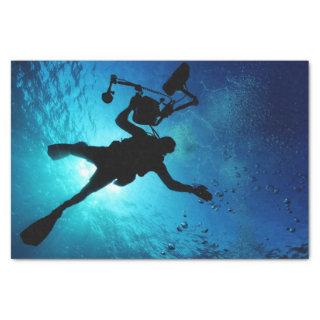 Scuba Diver Ocean Decoupage Tissue Paper