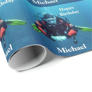Scuba Diving Personalized Birthday Gift
