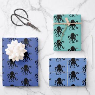 Sea Animal Octopus Silhouette  Sheets