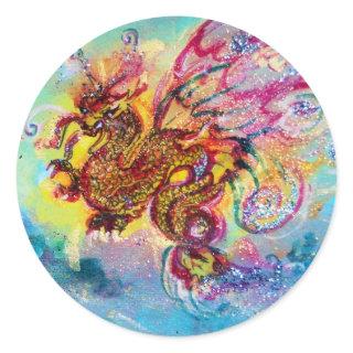 SEA DRAGON CLASSIC ROUND STICKER