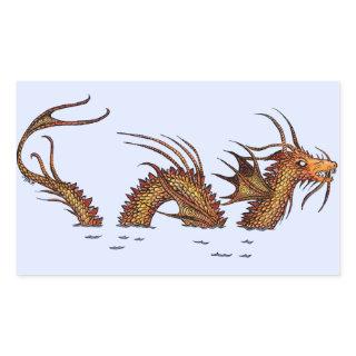 Sea Dragon Rectangular Sticker