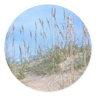 Sea Oats Outer Banks NC Series Classic Round Sticker