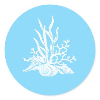 Sea Shell Wedding Stickers