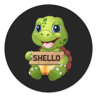 Sea Turtle Sealife Ocean Turtles Animal Gift Idea Classic Round Sticker
