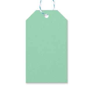 Seafoam Green Solid Color Gift Tags