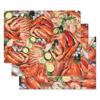Seafood shrimp prawn barbie paella mussels  sheets