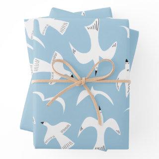 Seagulls in flight  sheets