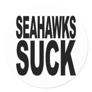 Seahawks Suck Classic Round Sticker