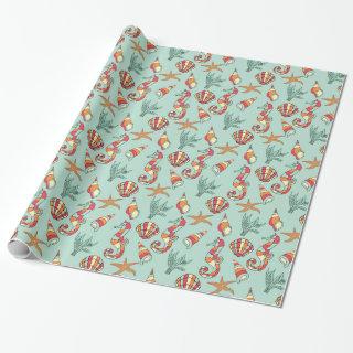 Seahorse and Seashell Pattern