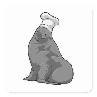 Seal as Cook with Chef hat