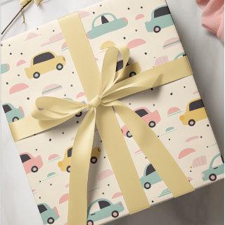 Seamless Cars Pattern for Pastel Lovers