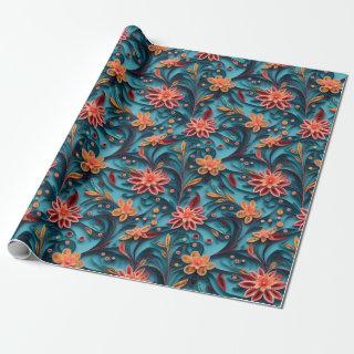 Seamless floral paper pattern