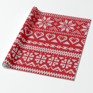 Seamless knitting pattern Norway festive sweater d
