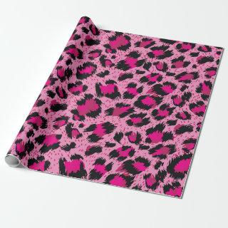 Seamless luxury pink leopard pattern.