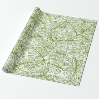 Seamless pattern Monstera leaves background. Flora