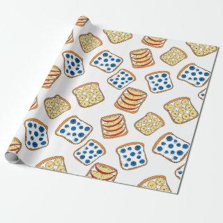 Seamless pattern of toast