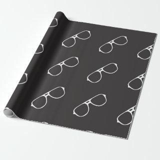 Seamless pattern with hand drawn glasses,  fashion