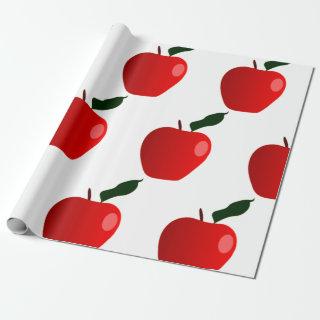 Seamless Red Apple Background