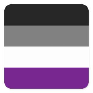 Seamless Repeating Asexual Pride Flag Pattern Square Sticker