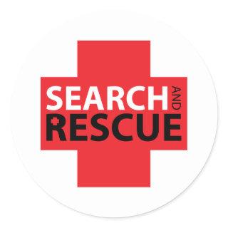 Search & Rescue Classic Round Sticker