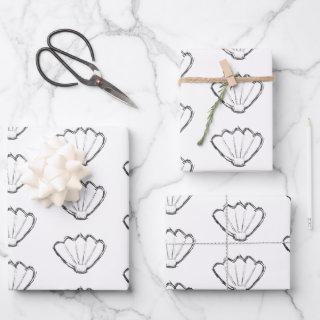 Seashell Sketch Drawing Pattern  Sheets