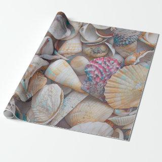 Seashells Ocean Beach Mosaic Art Decoupage