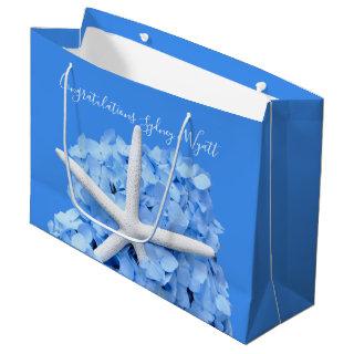 Seaside Garden Starfish Wedding Congratulations Large Gift Bag