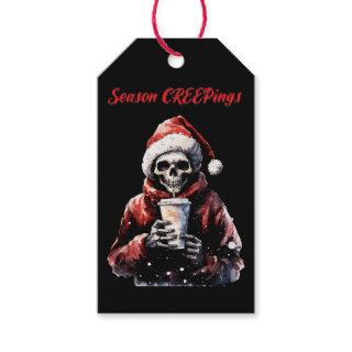 Season Creepings Christmas Skeleton Gift Tags