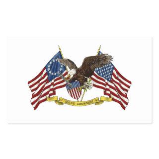 Second Amendment Liberty Eagle Rectangular Sticker