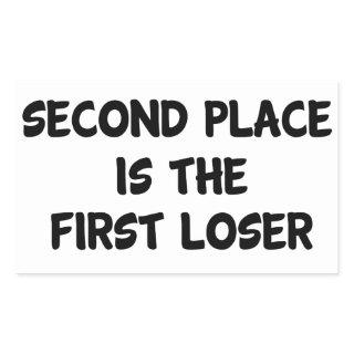 Second Place Rectangular Sticker