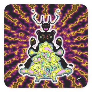 Secret anatomy of a space hamster v4 square sticker