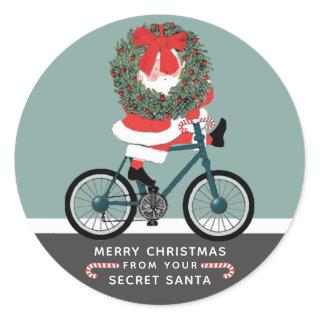 Secret Santa Gift Tag Classic Round Sticker