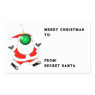 Secret Santa ideas Rectangular Sticker