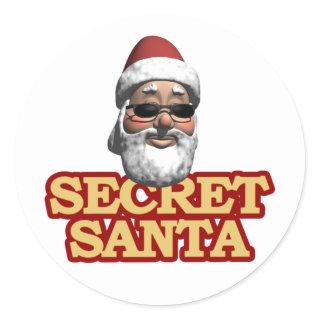 Secret Santa sheet of stickers