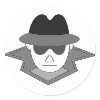 Secret Spy Classic Round Sticker