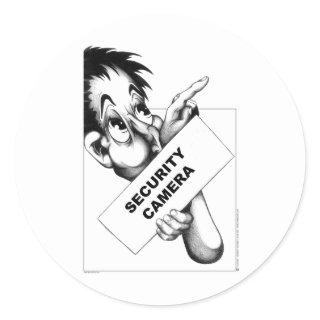 Security Camera Classic Round Sticker