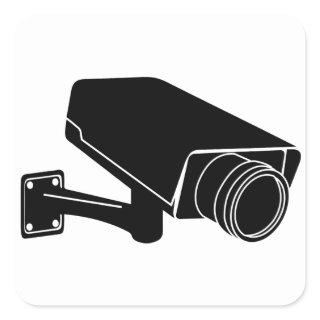 Security Camera Square Sticker