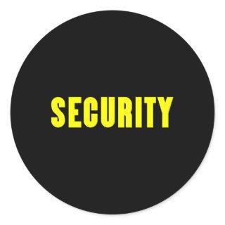 Security Guard For Security Staff Classic Round Sticker