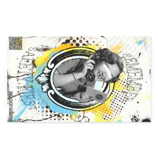Security over Liberty Rectangular Sticker