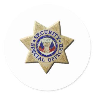 Security Special Officer Classic Round Sticker