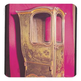 Sedan Chair Square Sticker