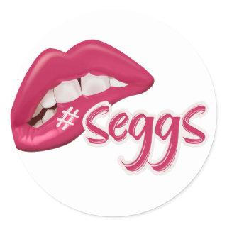 Seggs T-Shirt Classic Round Sticker