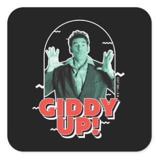 Seinfeld | Kramer - Giddy Up! Square Sticker