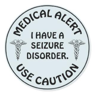 SEIZURE DISORDER CLASSIC ROUND STICKER