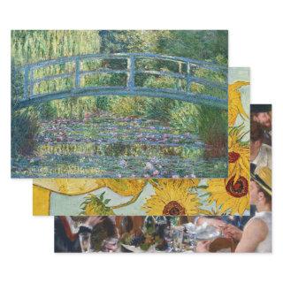 Selection of various impressionist masterpieces  sheets