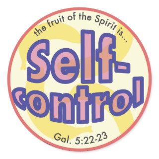 Self-Control Fruit of the Spirit Spots Sticker